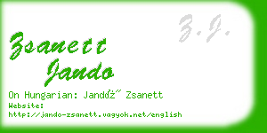 zsanett jando business card